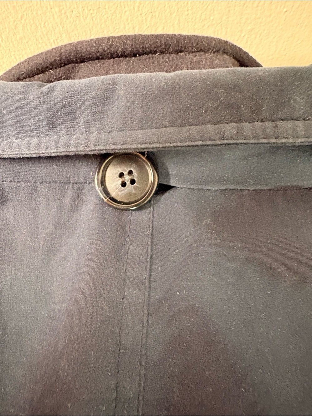 Women’s Navy Button-Front Jacket - Picture 6 of 7